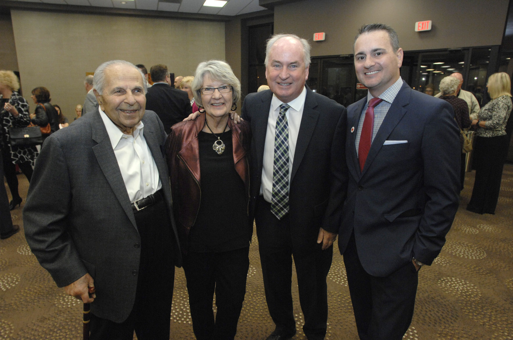 Woody and Jane Shadid, State Rep. Dan Brady, John Carter